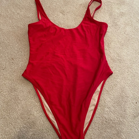 80s/90s Inspired High Cut Low Back One Piece - Picture 5 of 5